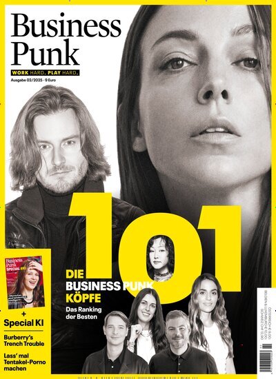Titelbild der Ausgabe 2/2025 von Business Punk. Diese Zeitschrift und viele weitere Wirtschaftsmagazine und Politikmagazine als Abo oder epaper bei United Kiosk online kaufen.
