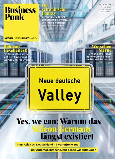 Titelbild der Ausgabe 2/2026 von Business Punk. Diese Zeitschrift und viele weitere Wirtschaftsmagazine und Politikmagazine als Abo oder epaper bei United Kiosk online kaufen.