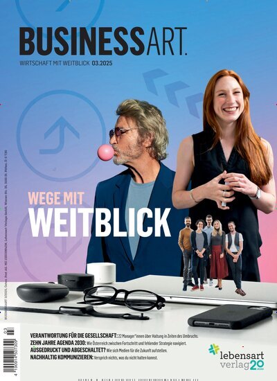 Titelbild der Ausgabe 3/2025 von Businessart. Diese Zeitschrift und viele weitere Businessmagazine als Abo oder epaper bei United Kiosk online kaufen.