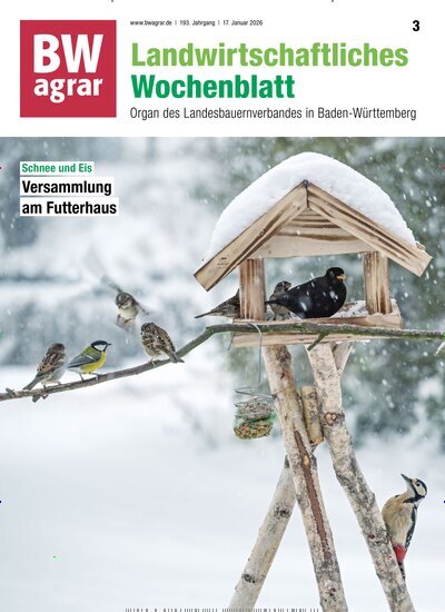 Titelbild der Ausgabe 3/2026 von BWagrar Landwirtschaftliches Wochenblatt. Diese Zeitschrift und viele weitere Naturzeitschriften, Landwirtschaftszeitungen und Umweltmagazine als Abo oder epaper bei United Kiosk online kaufen.