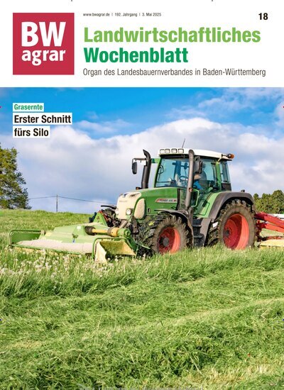 Titelbild der Ausgabe 18/2025 von BWagrar Landwirtschaftliches Wochenblatt. Diese Zeitschrift und viele weitere Naturzeitschriften, Landwirtschaftszeitungen und Umweltmagazine als Abo oder epaper bei United Kiosk online kaufen.