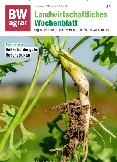 Titelbild der Ausgabe 20/2025 von BWagrar Landwirtschaftliches Wochenblatt. Diese Zeitschrift und viele weitere Naturzeitschriften, Landwirtschaftszeitungen und Umweltmagazine als Abo oder epaper bei United Kiosk online kaufen.