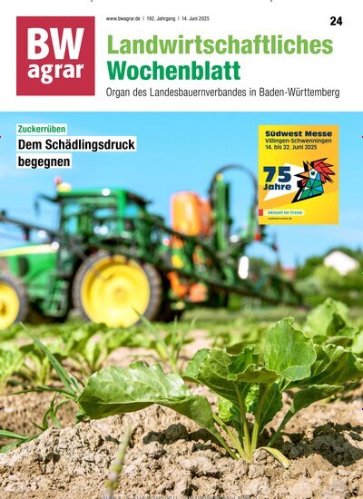 Titelbild der Ausgabe 24/2025 von BWagrar Landwirtschaftliches Wochenblatt. Diese Zeitschrift und viele weitere Naturzeitschriften, Landwirtschaftszeitungen und Umweltmagazine als Abo oder epaper bei United Kiosk online kaufen.