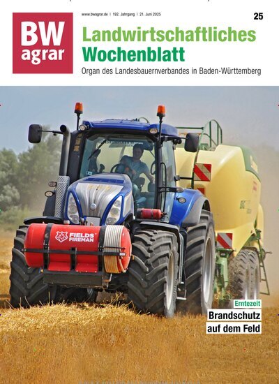 Titelbild der Ausgabe 25/2025 von BWagrar Landwirtschaftliches Wochenblatt. Diese Zeitschrift und viele weitere Naturzeitschriften, Landwirtschaftszeitungen und Umweltmagazine als Abo oder epaper bei United Kiosk online kaufen.