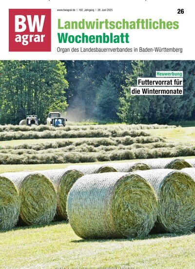 Titelbild der Ausgabe 26/2025 von BWagrar Landwirtschaftliches Wochenblatt. Diese Zeitschrift und viele weitere Naturzeitschriften, Landwirtschaftszeitungen und Umweltmagazine als Abo oder epaper bei United Kiosk online kaufen.