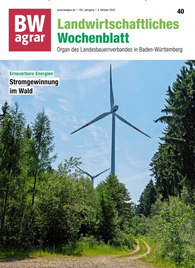 Titelbild der Ausgabe 40/2025 von BWagrar Landwirtschaftliches Wochenblatt. Diese Zeitschrift und viele weitere Naturzeitschriften, Landwirtschaftszeitungen und Umweltmagazine als Abo oder epaper bei United Kiosk online kaufen.
