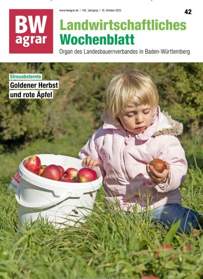 Titelbild der Ausgabe 42/2025 von BWagrar Landwirtschaftliches Wochenblatt. Diese Zeitschrift und viele weitere Naturzeitschriften, Landwirtschaftszeitungen und Umweltmagazine als Abo oder epaper bei United Kiosk online kaufen.