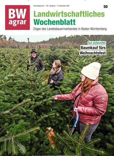 Titelbild der Ausgabe 50/2025 von BWagrar Landwirtschaftliches Wochenblatt. Diese Zeitschrift und viele weitere Naturzeitschriften, Landwirtschaftszeitungen und Umweltmagazine als Abo oder epaper bei United Kiosk online kaufen.