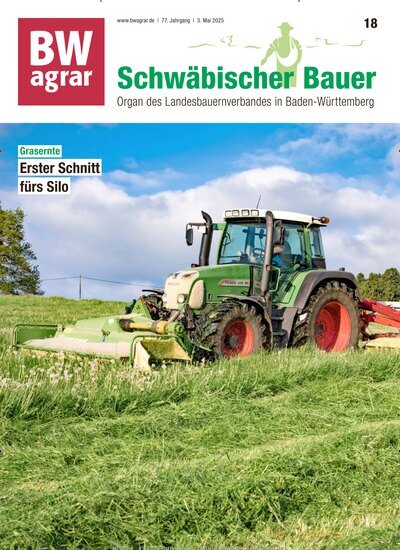 Titelbild der Ausgabe 18/2025 von BWagrar Schwäbischer Bauer. Diese Zeitschrift und viele weitere Naturzeitschriften, Landwirtschaftszeitungen und Umweltmagazine als Abo oder epaper bei United Kiosk online kaufen.