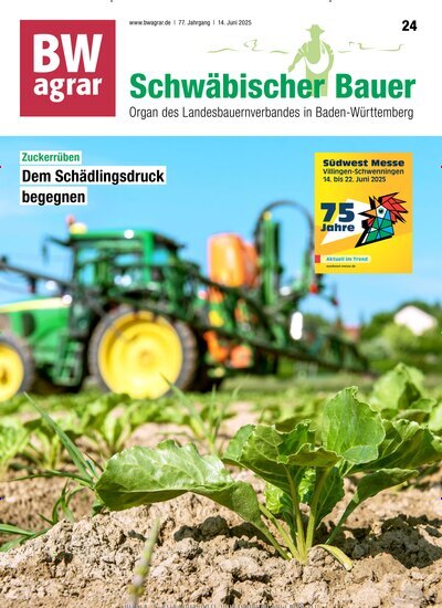 Titelbild der Ausgabe 24/2025 von BWagrar Schwäbischer Bauer. Diese Zeitschrift und viele weitere Naturzeitschriften, Landwirtschaftszeitungen und Umweltmagazine als Abo oder epaper bei United Kiosk online kaufen.