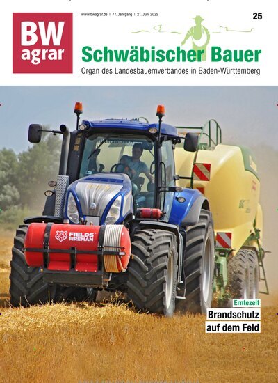 Titelbild der Ausgabe 25/2025 von BWagrar Schwäbischer Bauer. Diese Zeitschrift und viele weitere Naturzeitschriften, Landwirtschaftszeitungen und Umweltmagazine als Abo oder epaper bei United Kiosk online kaufen.