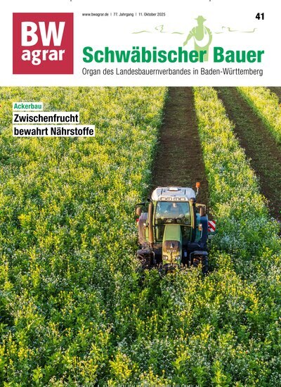 Titelbild der Ausgabe 41/2025 von BWagrar Schwäbischer Bauer. Diese Zeitschrift und viele weitere Naturzeitschriften, Landwirtschaftszeitungen und Umweltmagazine als Abo oder epaper bei United Kiosk online kaufen.