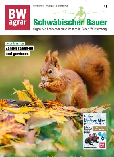 Titelbild der Ausgabe 45/2025 von BWagrar Schwäbischer Bauer. Diese Zeitschrift und viele weitere Naturzeitschriften, Landwirtschaftszeitungen und Umweltmagazine als Abo oder epaper bei United Kiosk online kaufen.