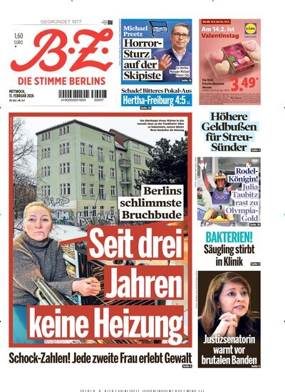 Titelbild der Ausgabe 35/2026 von B.Z.. Diese Zeitschrift und viele weitere Zeitungsabos als Abo oder epaper bei United Kiosk online kaufen.