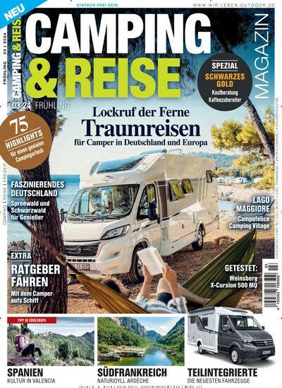 Titelbild der Ausgabe 3/2024 von Camping & Reise Magazin. Diese Zeitschrift und viele weitere Automagazine und Motorradzeitschriften als Abo oder epaper bei United Kiosk online kaufen.