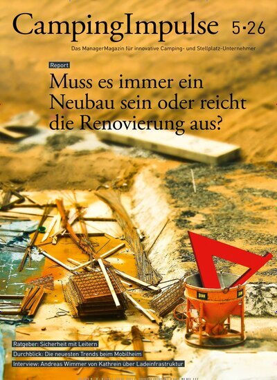 Titelbild der Ausgabe 5/2026 von CampingImpulse. Diese Zeitschrift und viele weitere Businessmagazine als Abo oder epaper bei United Kiosk online kaufen.