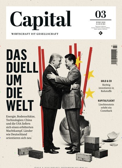 Titelbild der Ausgabe 3/2026 von Capital. Diese Zeitschrift und viele weitere Wirtschaftsmagazine und Politikmagazine als Abo oder epaper bei United Kiosk online kaufen.