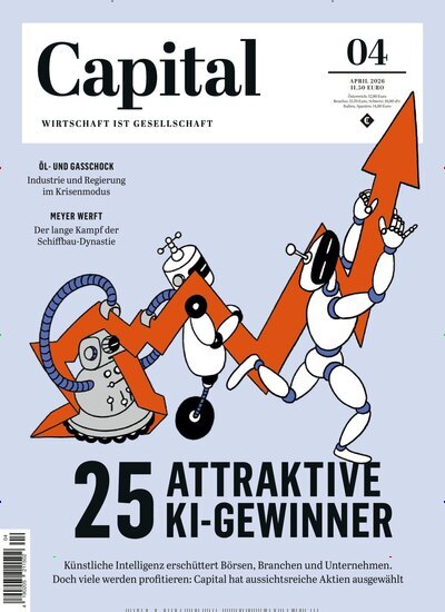 Titelbild der Ausgabe 4/2026 von Capital. Diese Zeitschrift und viele weitere Wirtschaftsmagazine und Politikmagazine als Abo oder epaper bei United Kiosk online kaufen.