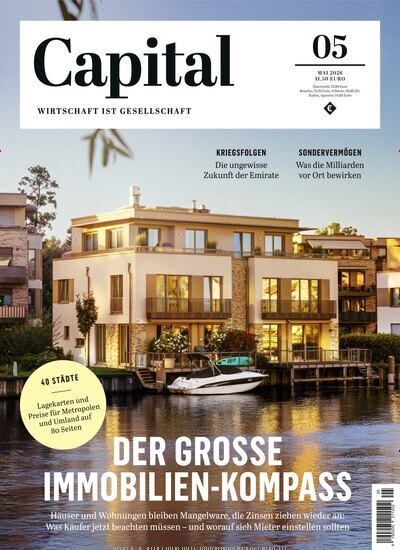 Titelbild der Ausgabe 5/2026 von Capital. Diese Zeitschrift und viele weitere Wirtschaftsmagazine und Politikmagazine als Abo oder epaper bei United Kiosk online kaufen.