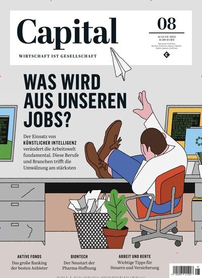 Titelbild der Ausgabe 8/2025 von Capital. Diese Zeitschrift und viele weitere Wirtschaftsmagazine und Politikmagazine als Abo oder epaper bei United Kiosk online kaufen.