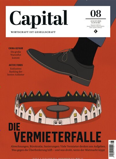 Titelbild der Ausgabe 8/2026 von Capital. Diese Zeitschrift und viele weitere Wirtschaftsmagazine und Politikmagazine als Abo oder epaper bei United Kiosk online kaufen.