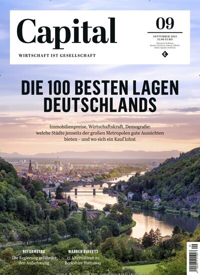 Titelbild der Ausgabe 9/2025 von Capital. Diese Zeitschrift und viele weitere Wirtschaftsmagazine und Politikmagazine als Abo oder epaper bei United Kiosk online kaufen.