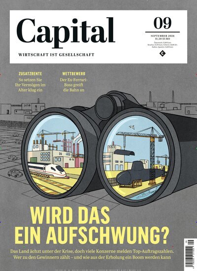 Titelbild der Ausgabe 9/2026 von Capital. Diese Zeitschrift und viele weitere Wirtschaftsmagazine und Politikmagazine als Abo oder epaper bei United Kiosk online kaufen.