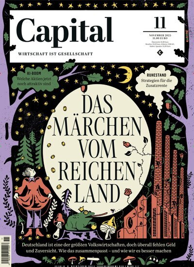 Titelbild der Ausgabe 11/2025 von Capital. Diese Zeitschrift und viele weitere Wirtschaftsmagazine und Politikmagazine als Abo oder epaper bei United Kiosk online kaufen.