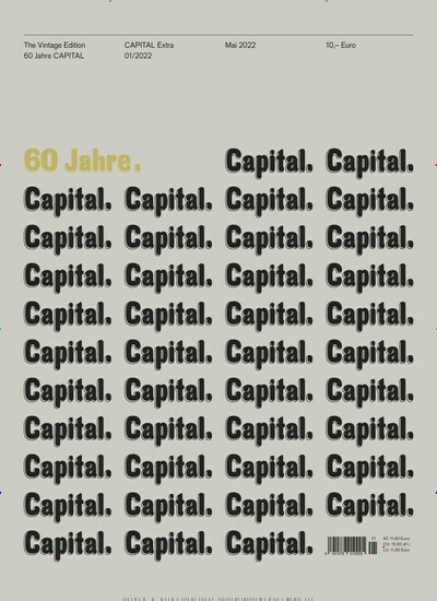 Titelbild der Ausgabe 1/2022 von Capital Extra. Diese Zeitschrift und viele weitere Wirtschaftsmagazine und Politikmagazine als Abo oder epaper bei United Kiosk online kaufen.