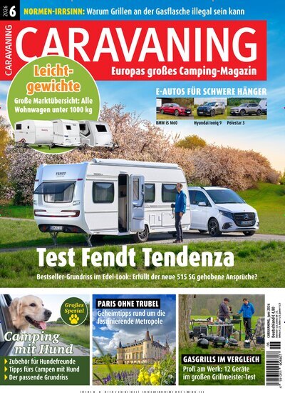 Titelbild der Ausgabe 6/2026 von Caravaning. Diese Zeitschrift und viele weitere Automagazine und Motorradzeitschriften als Abo oder epaper bei United Kiosk online kaufen.