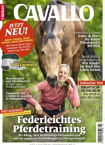 Titelbild der Ausgabe 7/2025 von Cavallo. Diese Zeitschrift und viele weitere Sportmagazine als Abo oder epaper bei United Kiosk online kaufen.