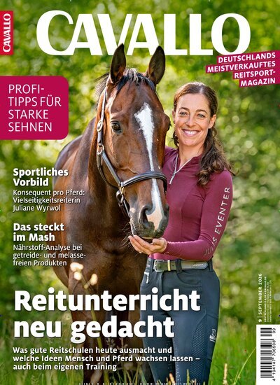 Titelbild der Ausgabe 9/2026 von Cavallo. Diese Zeitschrift und viele weitere Sportmagazine als Abo oder epaper bei United Kiosk online kaufen.