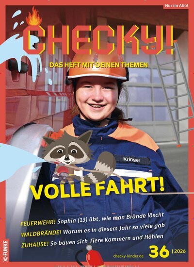 Titelbild der Ausgabe 36/2026 von CHECKY!. Diese Zeitschrift und viele weitere Jugendzeitschriften und Kinderzeitschriften als Abo oder epaper bei United Kiosk online kaufen.