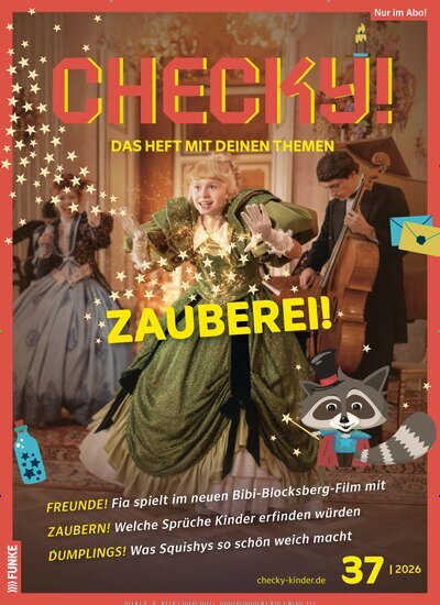 Titelbild der Ausgabe 37/2026 von CHECKY!. Diese Zeitschrift und viele weitere Jugendzeitschriften und Kinderzeitschriften als Abo oder epaper bei United Kiosk online kaufen.