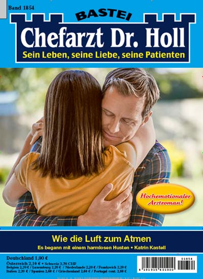 Chefarzt Dr. Holl aktuelles Titelbild Ausgabe 1854/2019 Aktuelles Titelbild von Chefarzt Dr. Holl. In der Ausgabe 1854/2019 geht es um die Themen: Wie die Luft zum Atmen. Lesen Sie gerne Groschenromane und Rätselhefte? Dann empfehlen wir Ihnen Chefarzt Dr. Holl als Abo oder Geschenkabo.