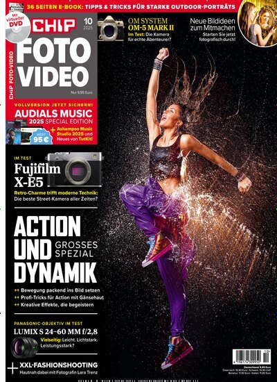 Titelbild der Ausgabe 10/2025 von CHIP Foto-Video. Diese Zeitschrift und viele weitere Audiomagazine, Filmmagazine und Fotozeitschriften als Abo oder epaper bei United Kiosk online kaufen.
