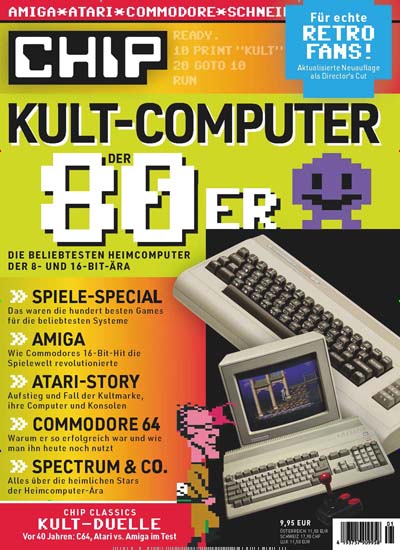 Titelbild der Ausgabe 1/2024 von Chip Kult-Computer Retro. Diese Zeitschrift und viele weitere Computerzeitschriften, Tabletmagazine und Smartphonemagazine als Abo oder epaper bei United Kiosk online kaufen.