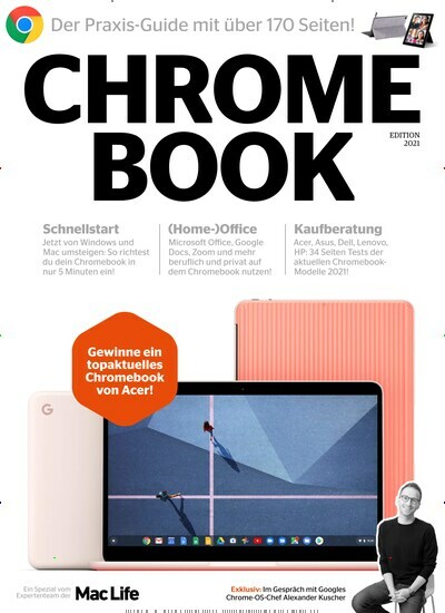 Titelbild der Ausgabe 1/2021 von ChromebookGuide. Diese Zeitschrift und viele weitere Computerzeitschriften, Tabletmagazine und Smartphonemagazine als Abo oder epaper bei United Kiosk online kaufen.