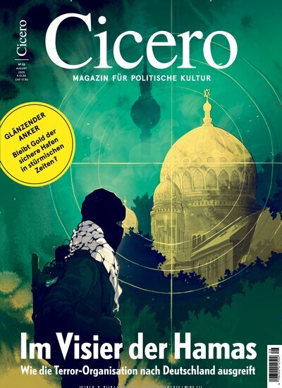 Titelbild der Ausgabe 8/2025 von Cicero. Diese Zeitschrift und viele weitere Wirtschaftsmagazine und Politikmagazine als Abo oder epaper bei United Kiosk online kaufen.