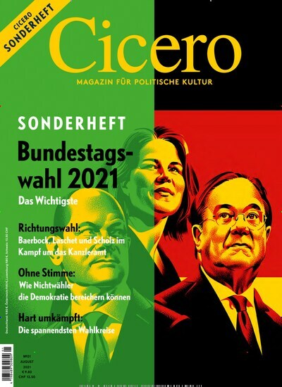 Titelbild der Ausgabe 1/2021 von Cicero Wahl-Spezial. Diese Zeitschrift und viele weitere Wirtschaftsmagazine und Politikmagazine als Abo oder epaper bei United Kiosk online kaufen.