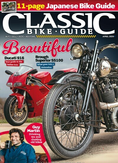 Titelbild der Ausgabe 4/2024 von Classic Bike Guide. Diese Zeitschrift und viele weitere Automagazine und Motorradzeitschriften als Abo oder epaper bei United Kiosk online kaufen.