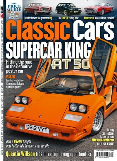 Titelbild der Ausgabe 6/2024 von Classic Cars UK. Diese Zeitschrift und viele weitere Automagazine und Motorradzeitschriften als Abo oder epaper bei United Kiosk online kaufen.