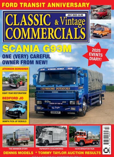 Titelbild der Ausgabe 7/2025 von Classic & Vintage Commercials. Diese Zeitschrift und viele weitere Automagazine und Motorradzeitschriften als Abo oder epaper bei United Kiosk online kaufen.
