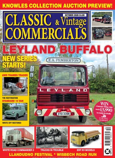 Titelbild der Ausgabe 10/2026 von Classic & Vintage Commercials. Diese Zeitschrift und viele weitere Automagazine und Motorradzeitschriften als Abo oder epaper bei United Kiosk online kaufen.