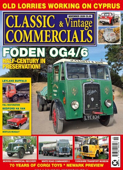 Titelbild der Ausgabe 11/2026 von Classic & Vintage Commercials. Diese Zeitschrift und viele weitere Automagazine und Motorradzeitschriften als Abo oder epaper bei United Kiosk online kaufen.