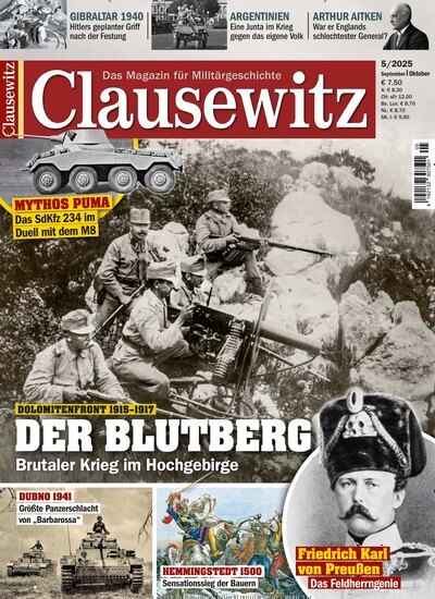 Titelbild der Ausgabe 5/2025 von Clausewitz. Diese Zeitschrift und viele weitere Reisemagazine, Freizeitmagazine und Wissensmagazine als Abo oder epaper bei United Kiosk online kaufen.