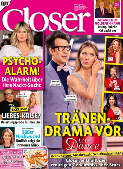 Titelbild der Ausgabe 9/2026 von Closer. Diese Zeitschrift und viele weitere Lifestylemagazine und Peoplemagazine als Abo oder epaper bei United Kiosk online kaufen.