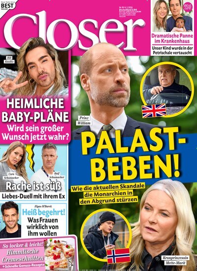 Titelbild der Ausgabe 10/2026 von Closer. Diese Zeitschrift und viele weitere Lifestylemagazine und Peoplemagazine als Abo oder epaper bei United Kiosk online kaufen.