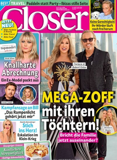 Titelbild der Ausgabe 17/2026 von Closer. Diese Zeitschrift und viele weitere Lifestylemagazine und Peoplemagazine als Abo oder epaper bei United Kiosk online kaufen.