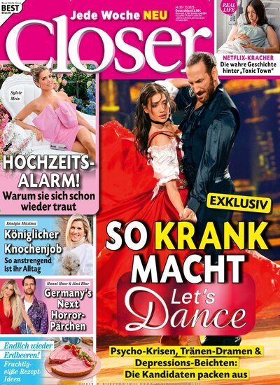 Titelbild der Ausgabe 20/2025 von Closer. Diese Zeitschrift und viele weitere Lifestylemagazine und Peoplemagazine als Abo oder epaper bei United Kiosk online kaufen.